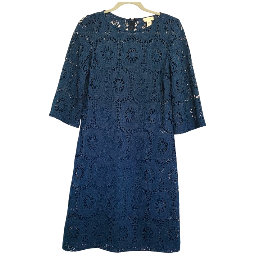 Chico's Blue Crochet Dress Boho